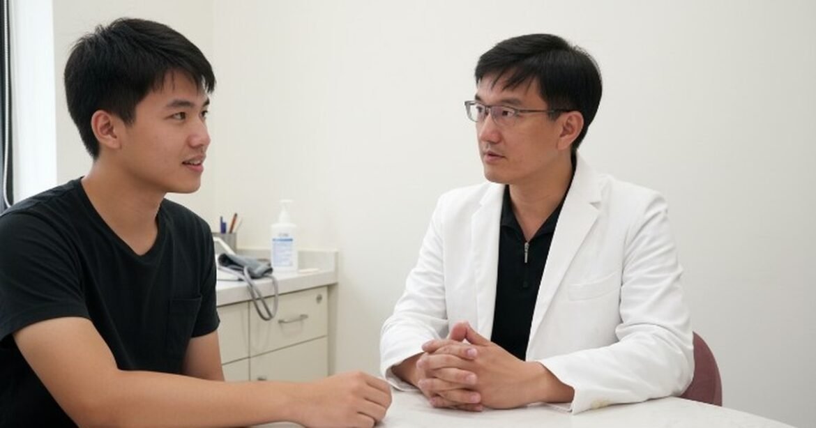 ILIB靜脈雷射應用於血液循環的畫面，醫師正在操作設備