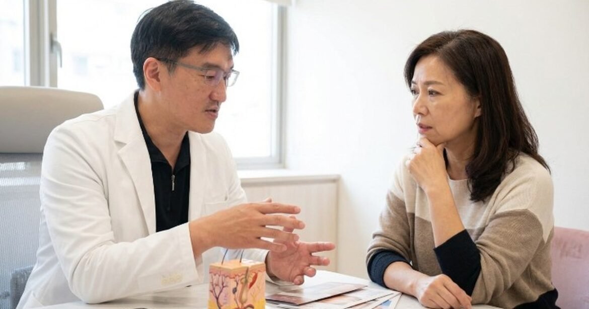 吳芮醫師示範新生兒皮膚護理方法