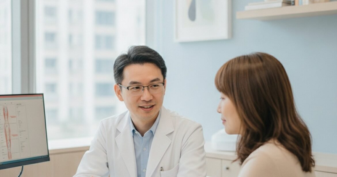 吳芮醫師圖解大小分子玻尿酸特性與適用部位。